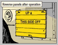 Reverse panels after operation